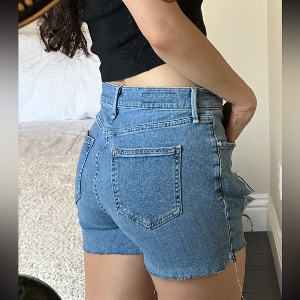 Rag & Bone Blue Jean Shorts Distressed!